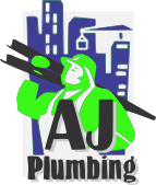 AJ Plumbing logo.